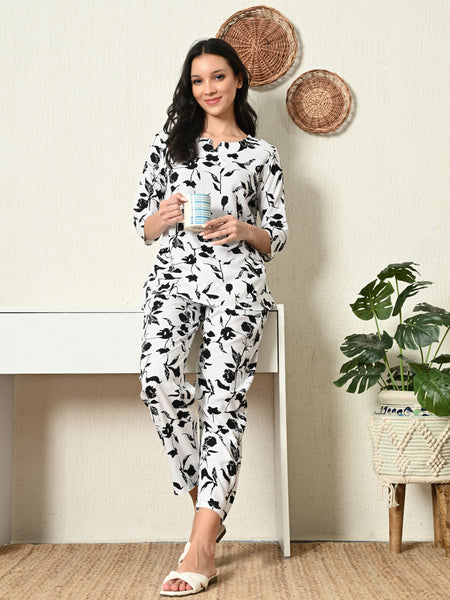 Premium Rayon Printed Night Suit