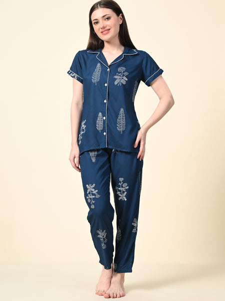 Premium Rayon Printed Night Suit
