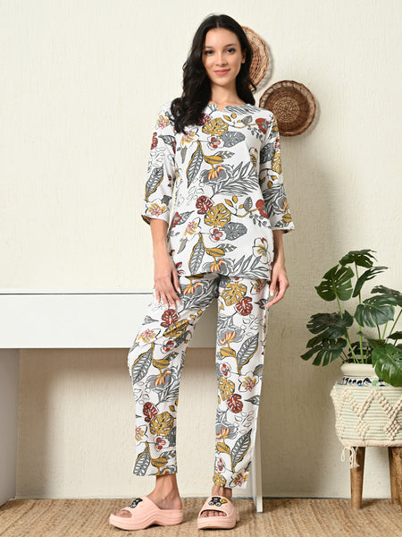 Premium Rayon Printed Night Suit