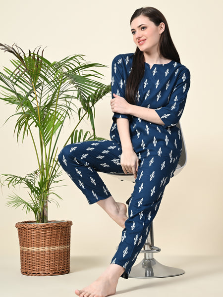 Premium Rayon Printed Night Suit