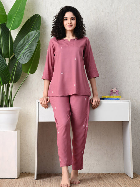 Premium Rayon Printed Night Suit