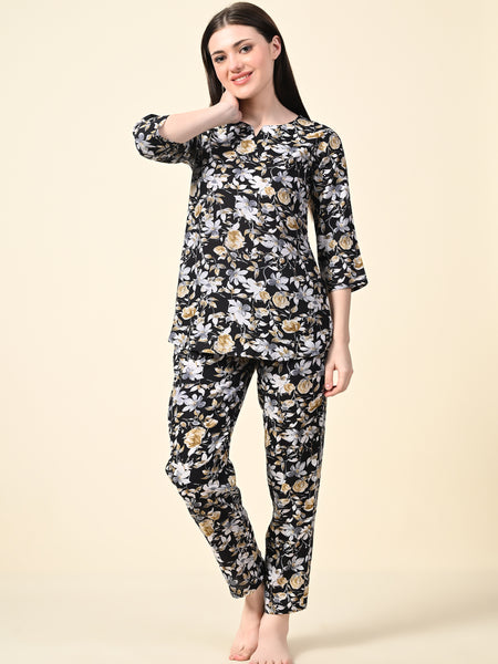Premium Rayon Printed Night Suit