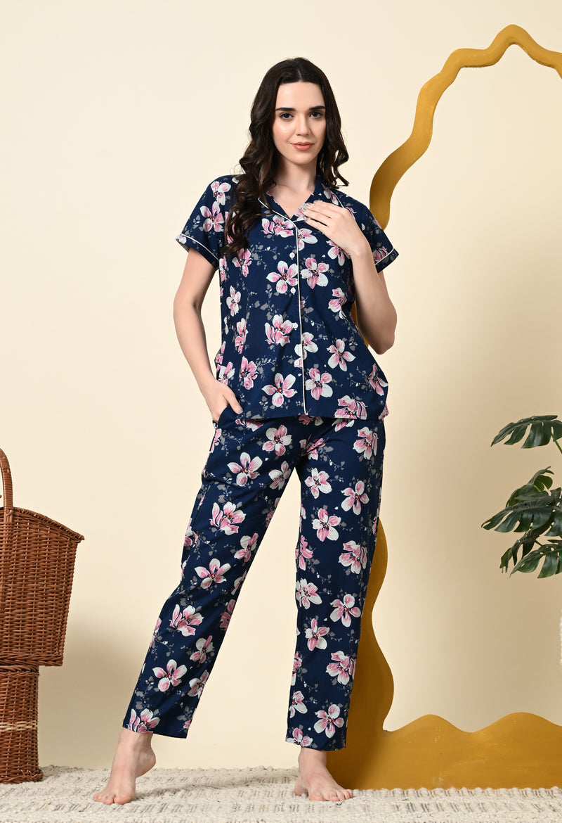 Premium Rayon Printed Night Suit