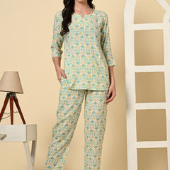 Premium Rayon Printed Night Suit