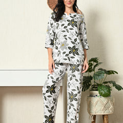 Premium Rayon Printed Night Suit