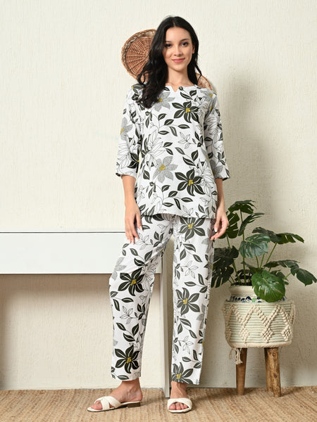 Premium Rayon Printed Night Suit