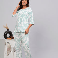 Premium Rayon Printed Night Suit