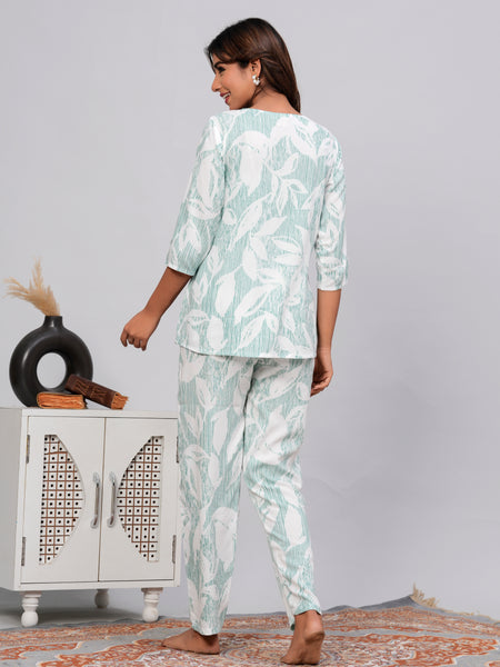 Premium Rayon Printed Night Suit