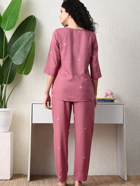 Premium Rayon Printed Night Suit