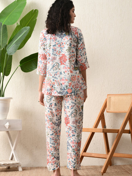 Premium Rayon Printed Night Suit