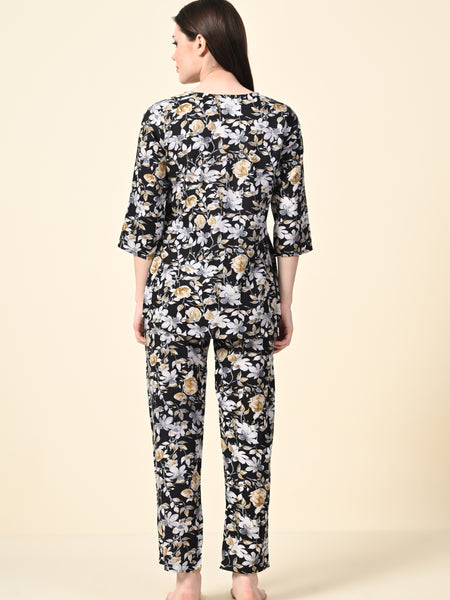 Premium Rayon Printed Night Suit
