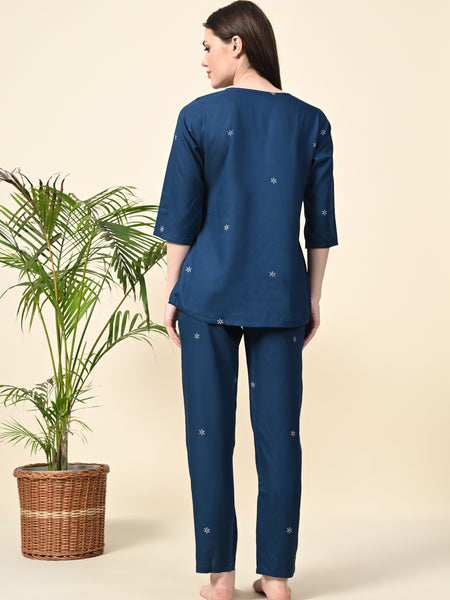 Premium Rayon Printed Night Suit
