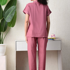 Ichaa Premium Rayon LoungeWear Set- Peach