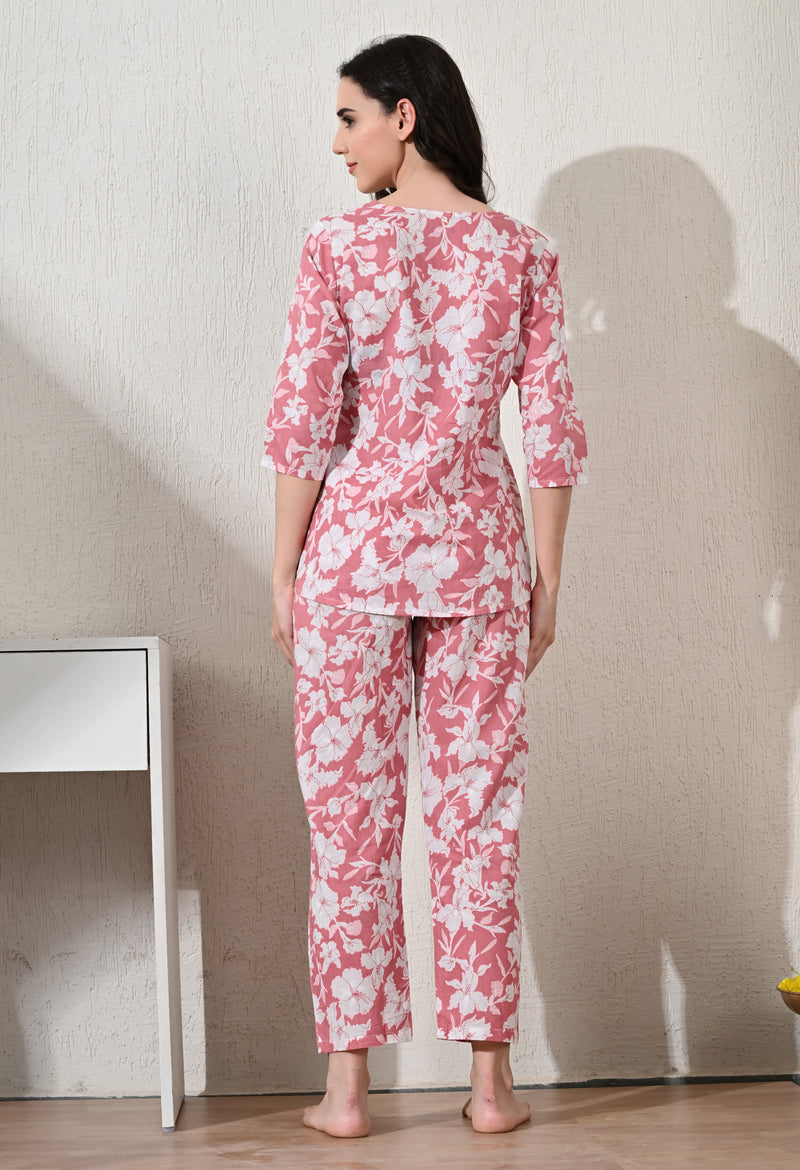 Premium Rayon Printed Night Suit
