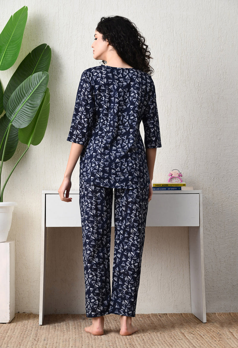 Premium Rayon Printed Night Suit