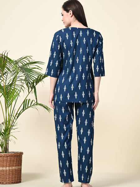 Premium Rayon Printed Night Suit