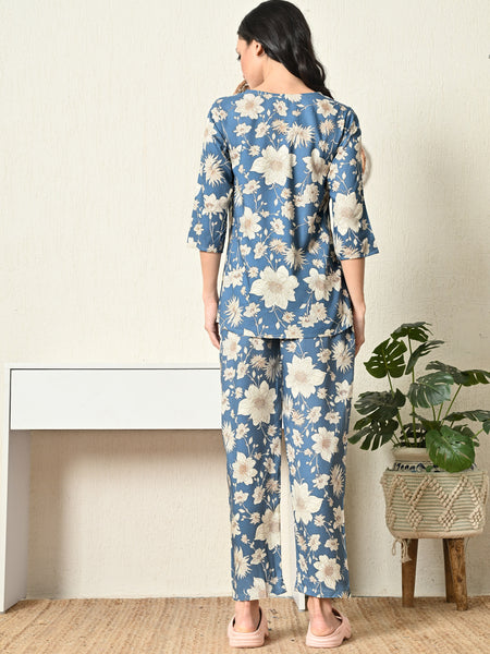 Premium Rayon Printed Night Suit