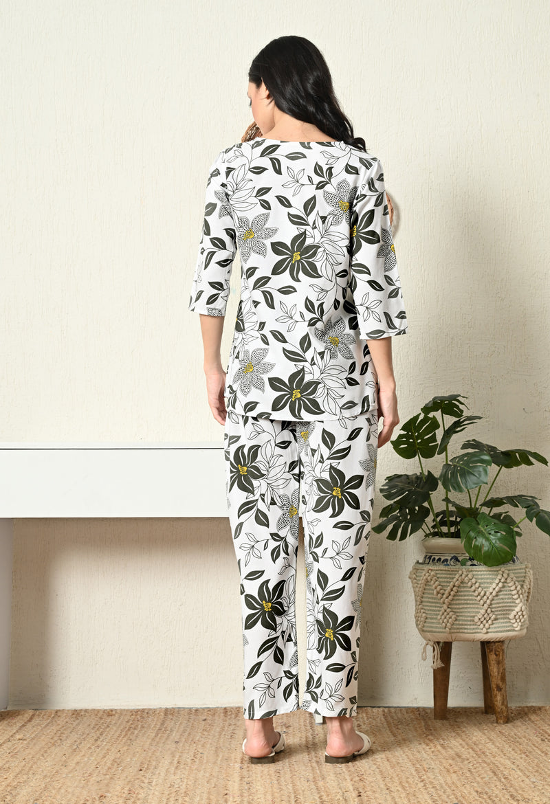 Premium Rayon Printed Night Suit