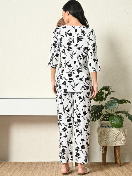 Premium Rayon Printed Night Suit