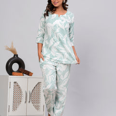 Premium Rayon Printed Night Suit