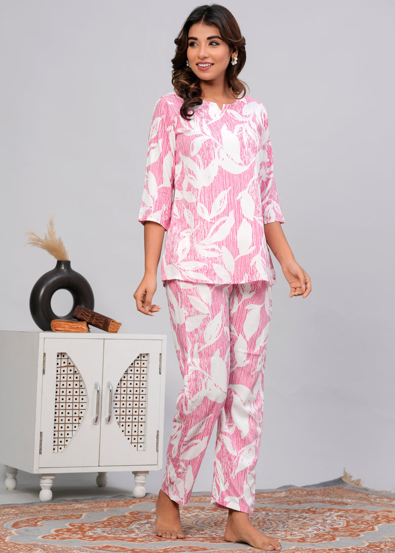Premium Rayon Printed Night Suit