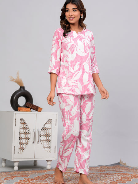 Premium Rayon Printed Night Suit
