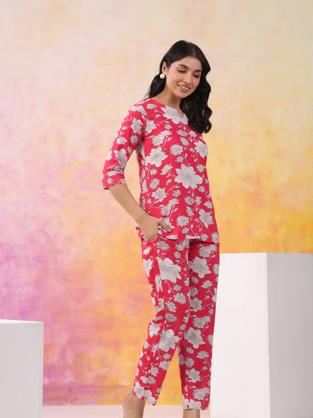 Premium Rayon Printed Night Suit