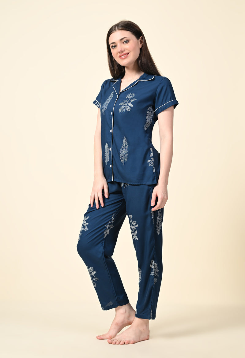 Premium Rayon Printed Night Suit