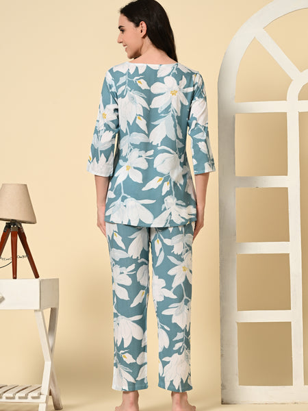 Premium Rayon Printed Night Suit