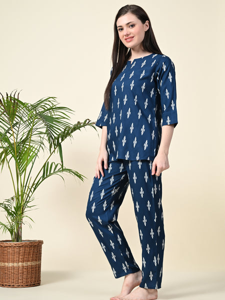 Premium Rayon Printed Night Suit