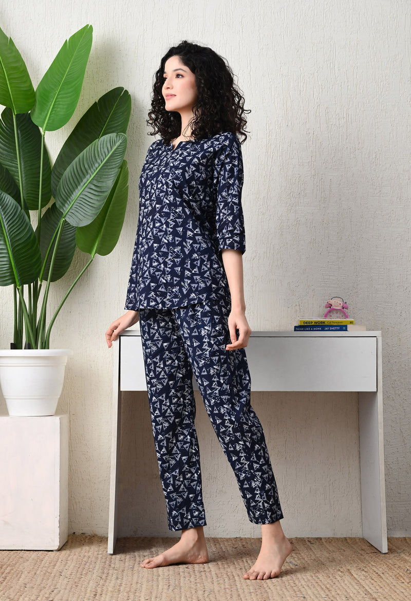 Premium Rayon Printed Night Suit