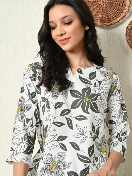 Premium Rayon Printed Night Suit