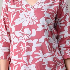 Ichaa Premium Rayon LoungeWear Set- Peach