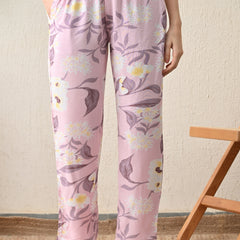 Ichaa Premium Rayon LoungeWear Set- Lavender