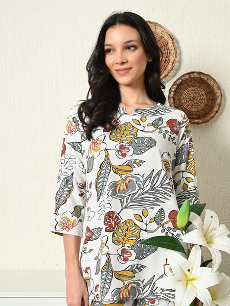 Premium Rayon Printed Night Suit