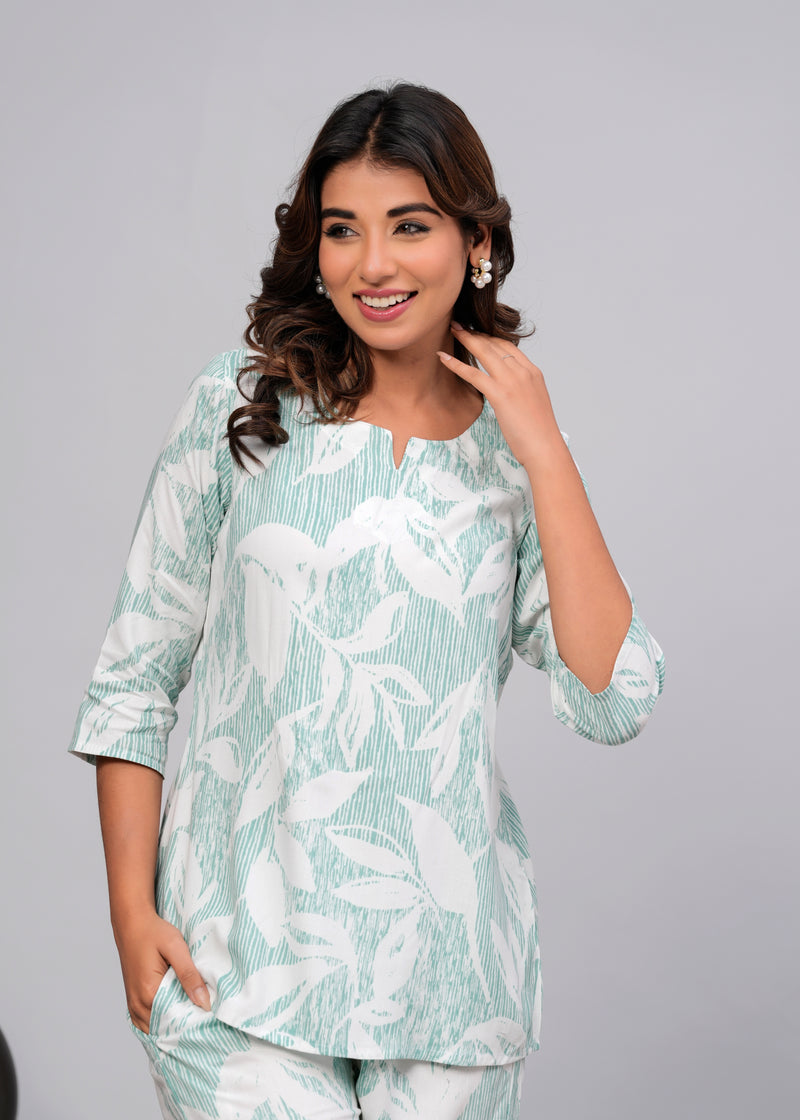 Premium Rayon Printed Night Suit