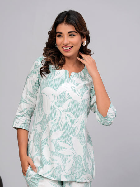 Premium Rayon Printed Night Suit