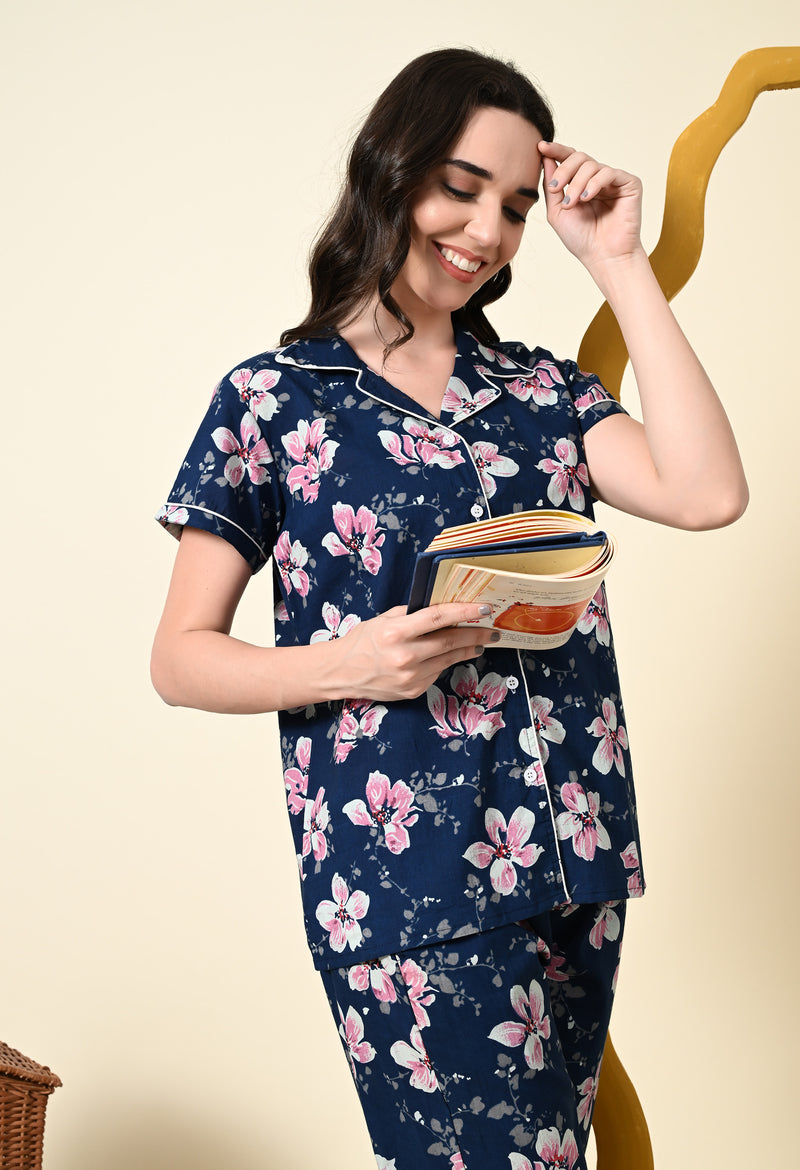 Premium Rayon Printed Night Suit