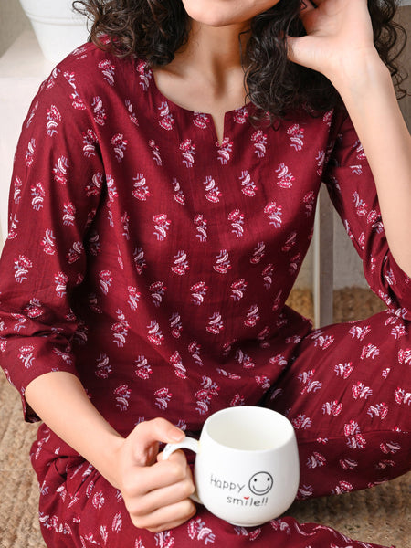 Ichaa Pure Cotton Night Suit