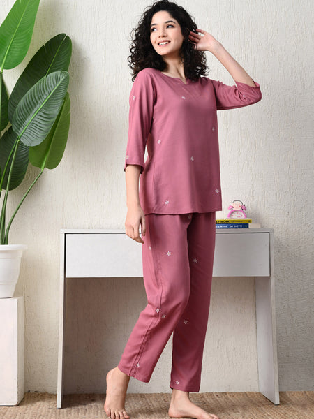 Premium Rayon Printed Night Suit