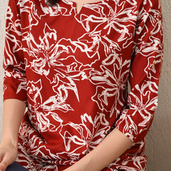 Ichaa Premium Rayon LoungeWear Set- Maroon