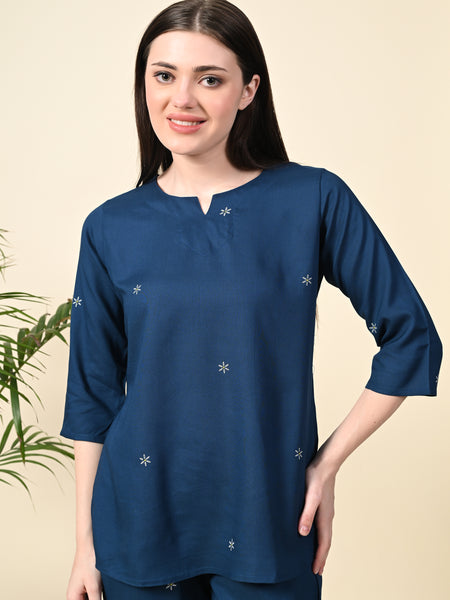 Premium Rayon Printed Night Suit