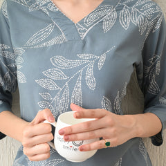 Ichaa Premium Rayon LoungeWear Set- Grey