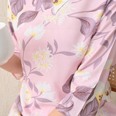 Ichaa Premium Rayon LoungeWear Set- Lavender