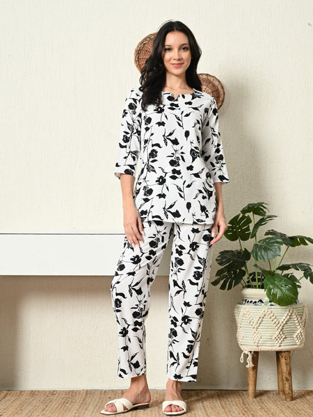 Premium Rayon Printed Night Suit