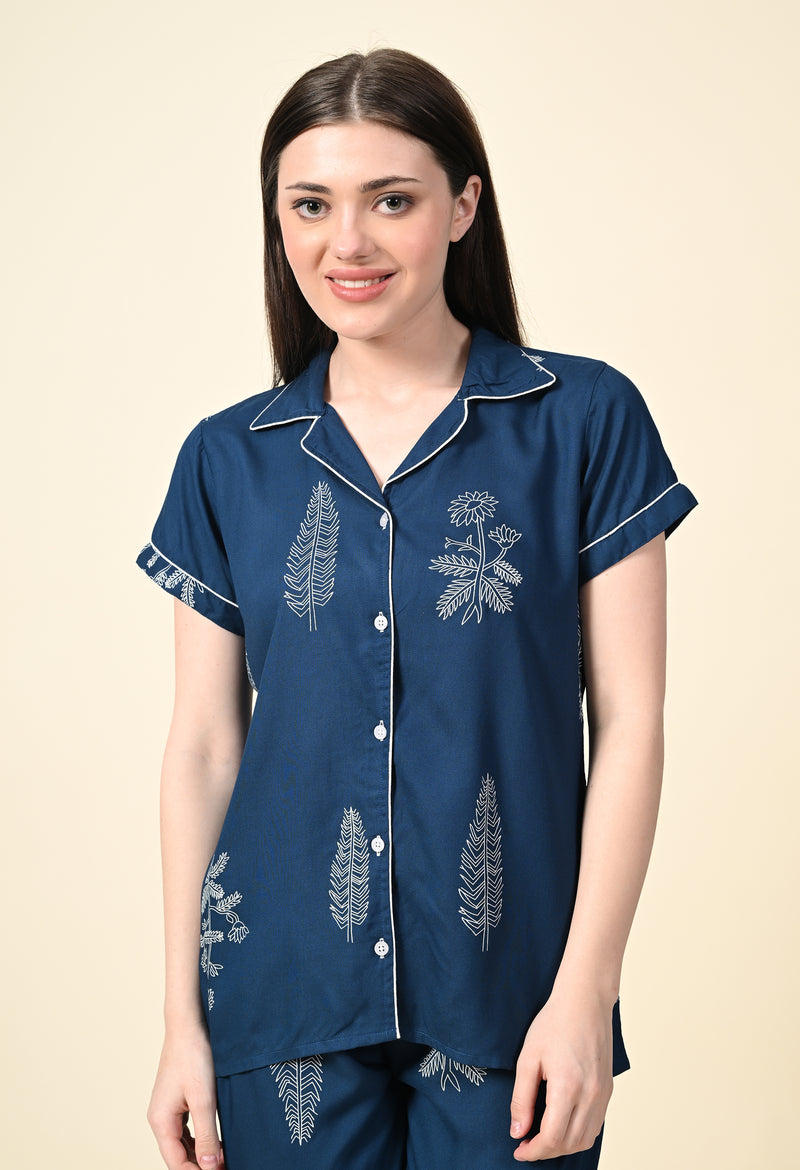 Premium Rayon Printed Night Suit