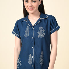Premium Rayon Printed Night Suit