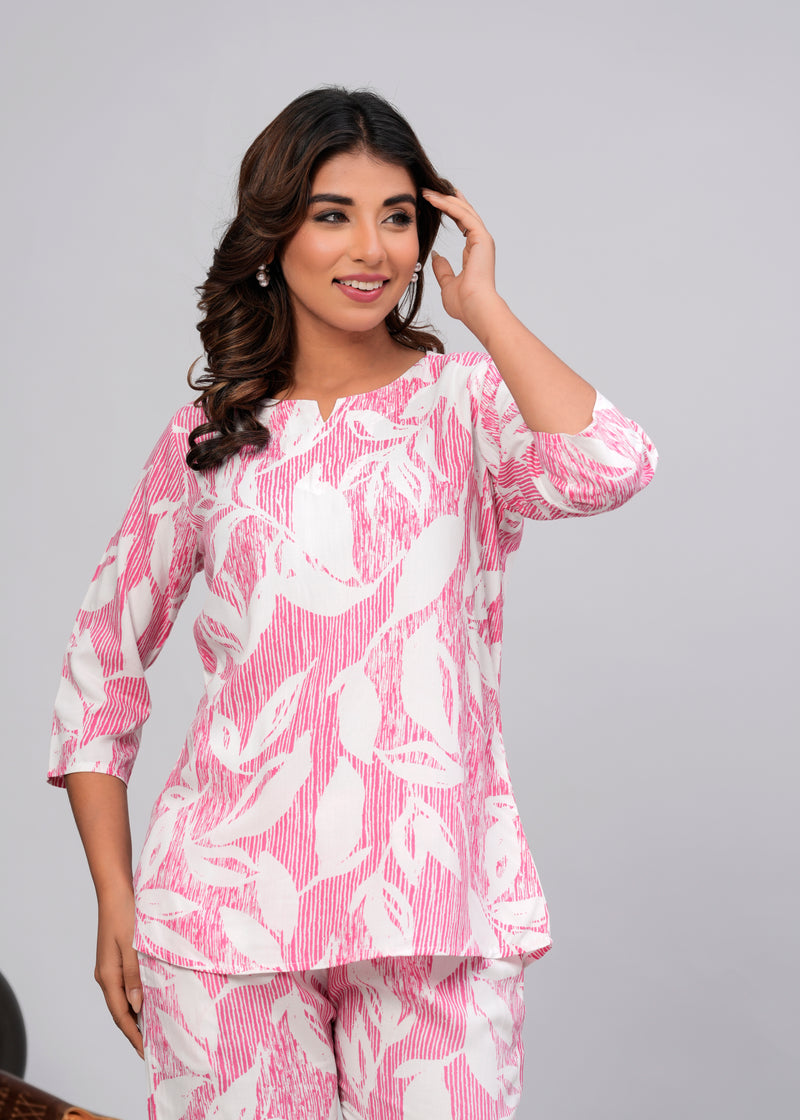 Premium Rayon Printed Night Suit