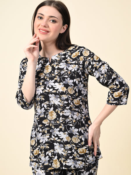 Premium Rayon Printed Night Suit