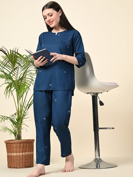 Premium Rayon Printed Night Suit